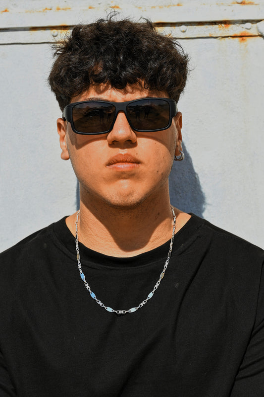 Plattenkette 5mm - 925 Silber, Hochglanzpoliert