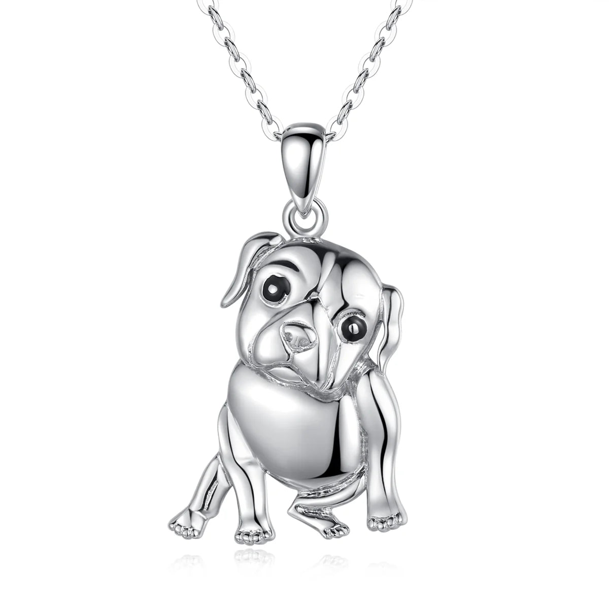 Hund, 925 Sterling Silber, rhodiniert