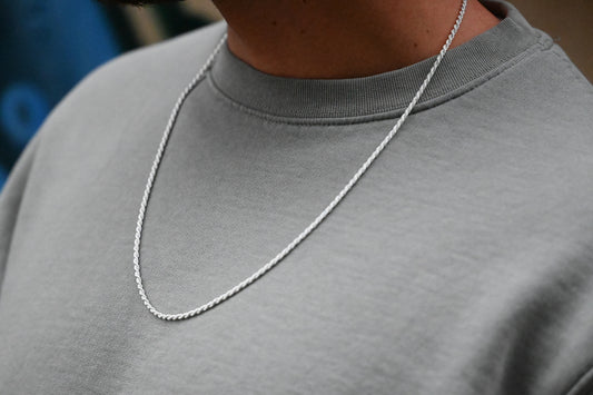 Kordelkette 2mm - 925 Silber, Hochglanzpoliert