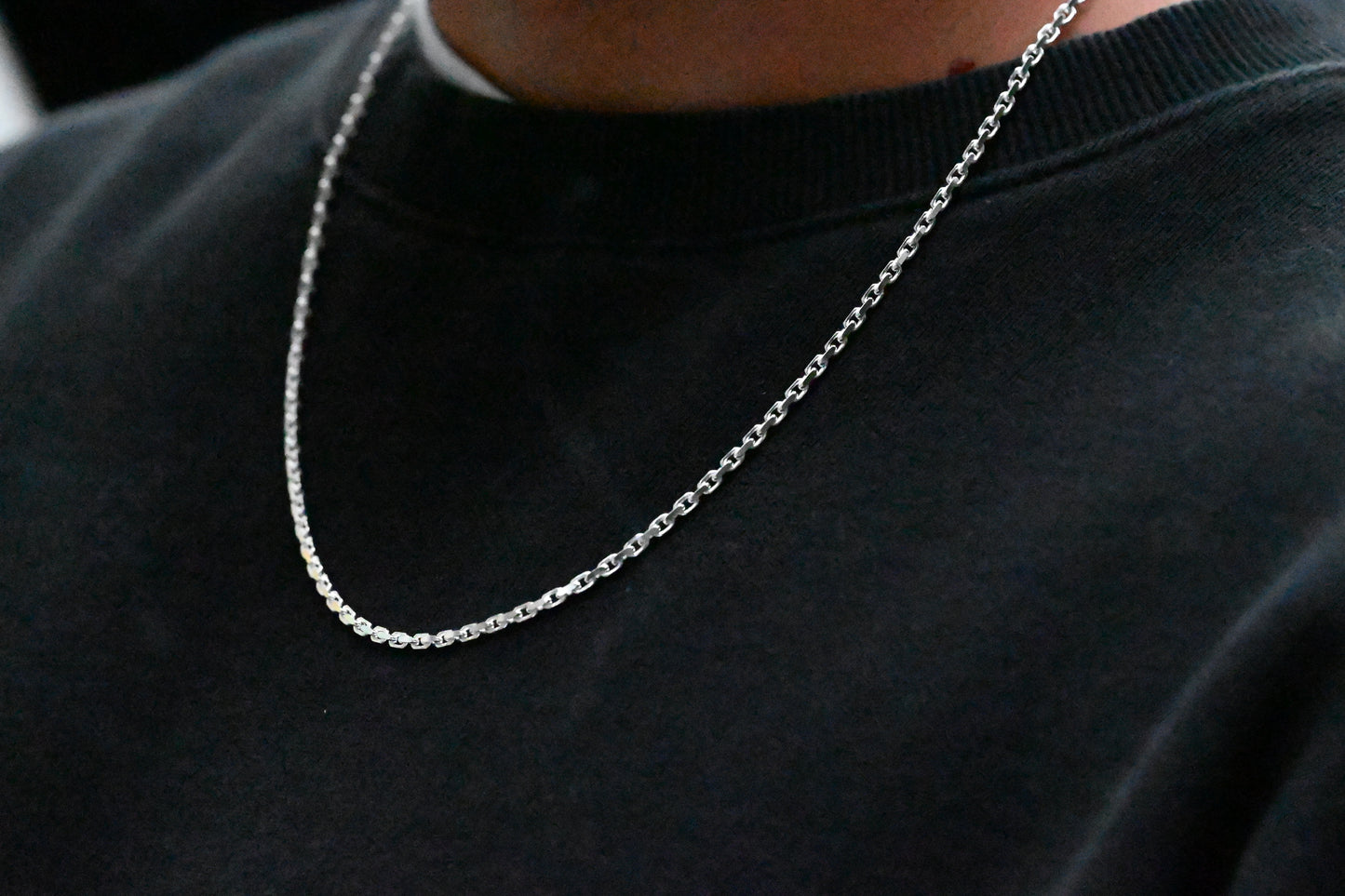 Ankerkette 2mm 925 Silber, Hochglanzpoliert