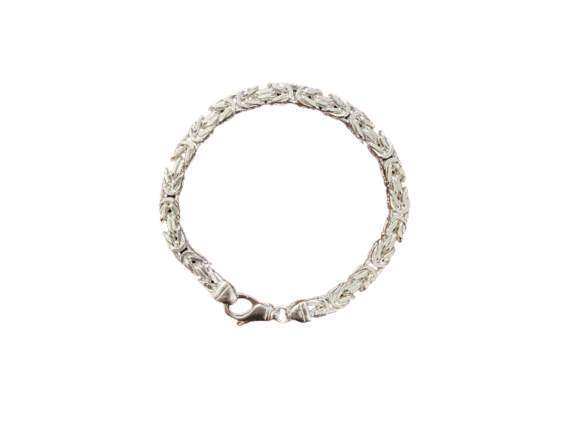 Königsarmband 6mm - 925 Silber, Hochglanzpoliert