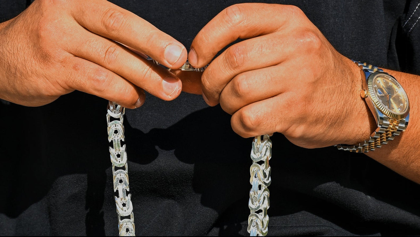 Königskette 11mm - 925 Silber, Hochglanzpoliert