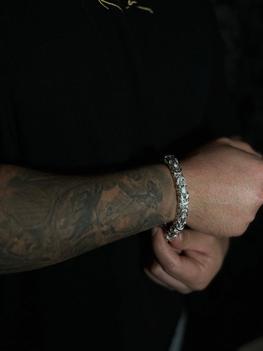 Königsarmband 9mm - 925 Silber, Hochglanzpoliert