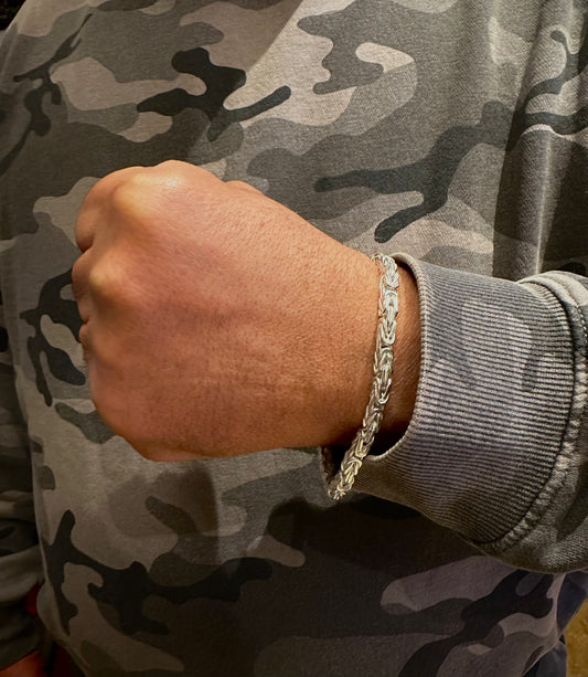 Königsarmband 4mm - 925 Silber, Hochglanzpoliert