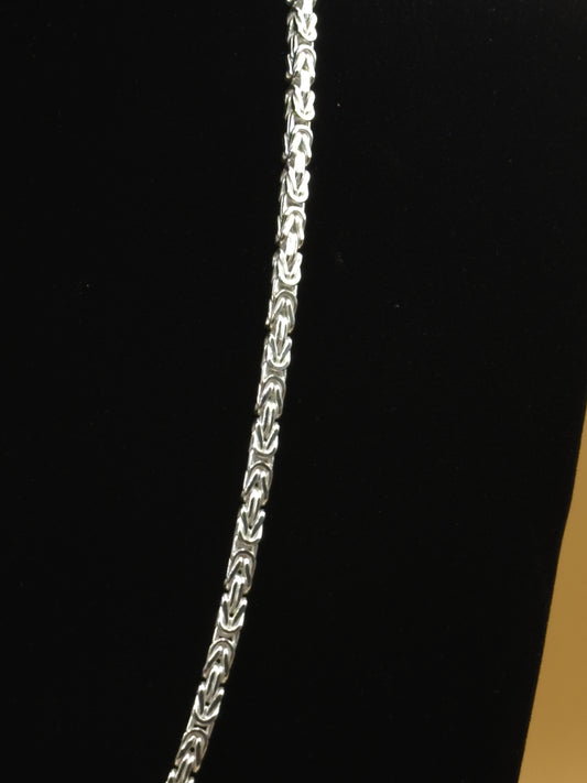 Königskette 4mm - 925 Silber, Hochglanzpoliert