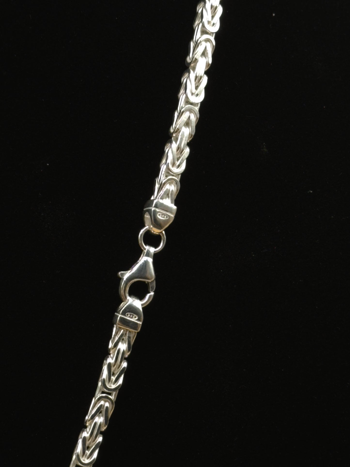 Königskette 4mm - 925 Silber, Hochglanzpoliert