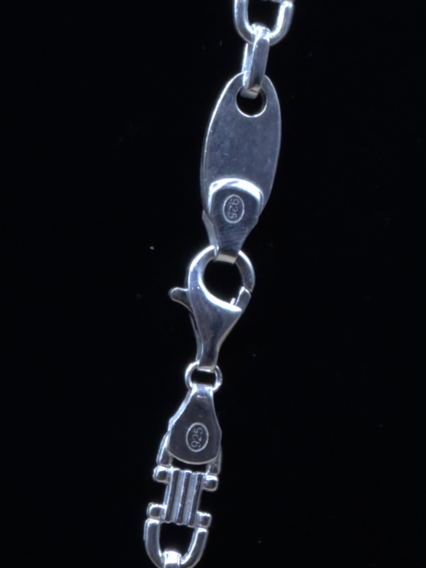 Plattenkette 9mm - 925 Silber, Hochglanzpoliert