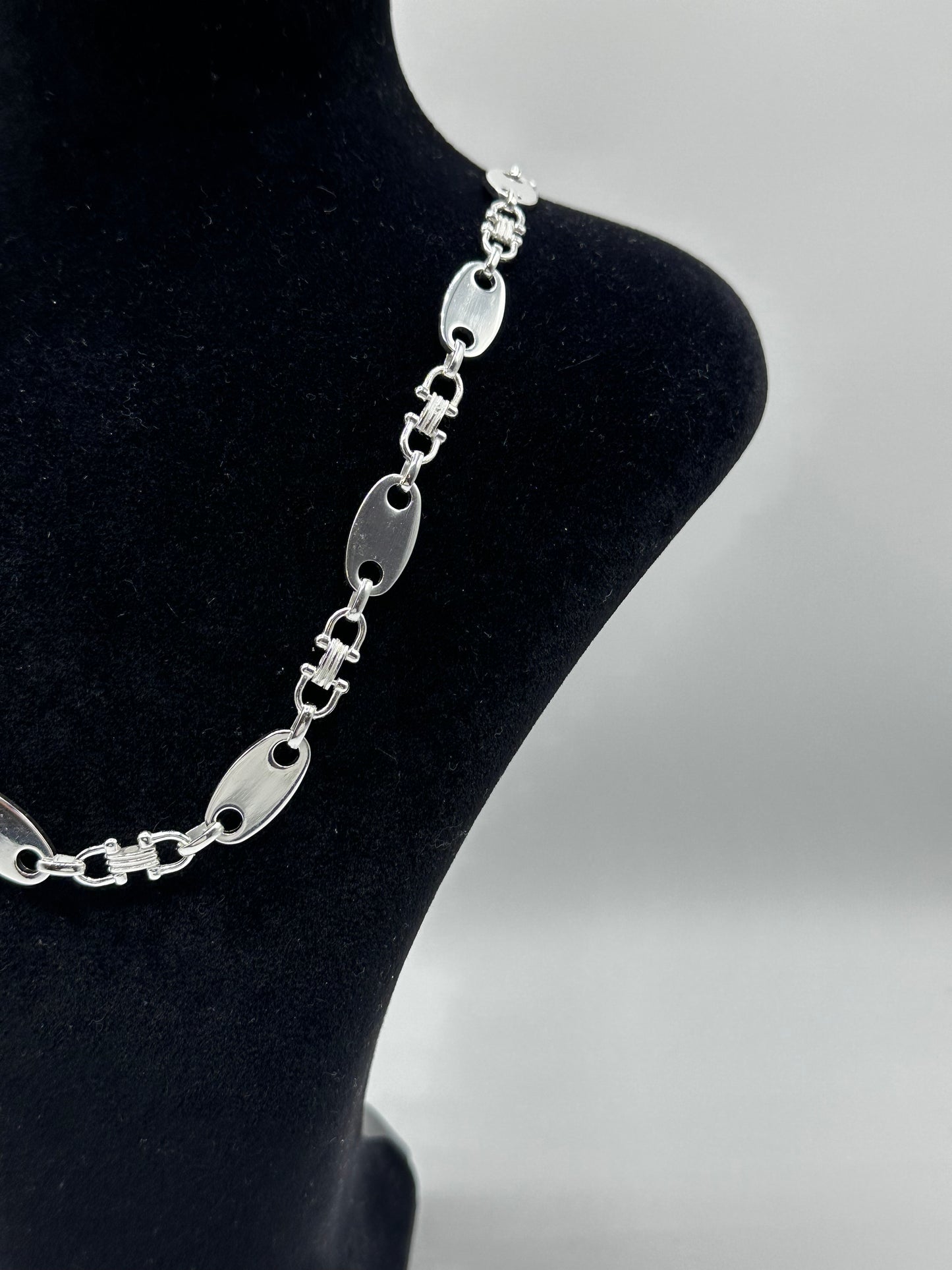 Plattenkette 10mm - 925 Silber, Hochglanzpoliert